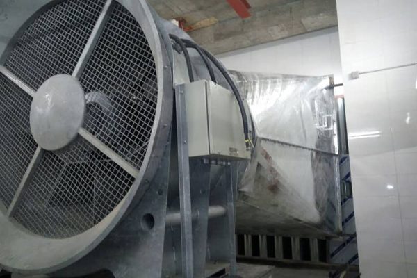 نصب و راه اندازی فن های سیستم تهویه خط ۶ مترو تهران